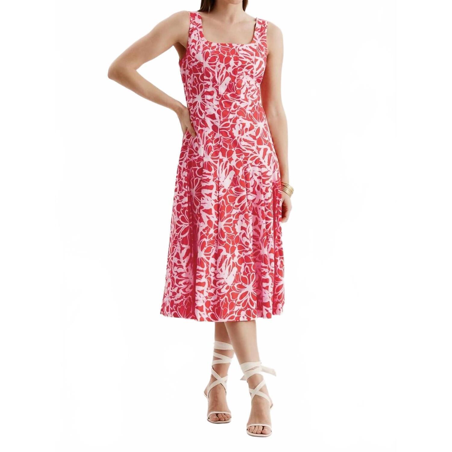 New Tyler Boe Ginny Etched Primrose Dress In Multi Pink